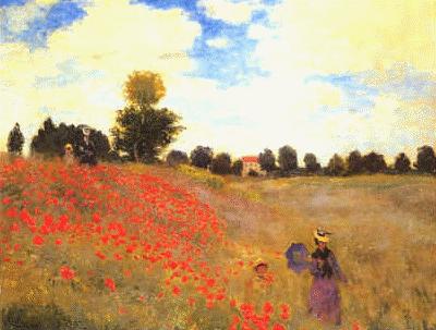 Claude Monet Poppies at Argenteuil France oil painting art